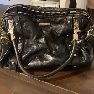 Rebecca Minkoff Black Crossbody Bag with Gold Accents